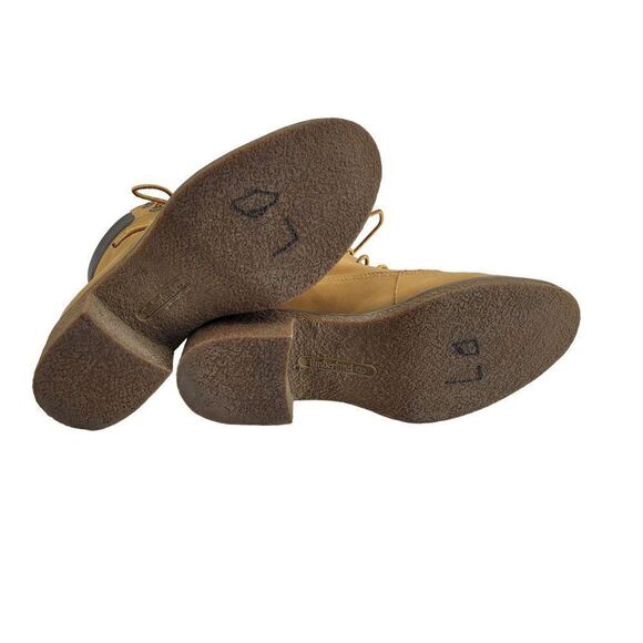 Timberland Womens Leather Boots 7 Tan Ankle Brinda Nubuck Lace Up Shoes Hiking - Picture 10 of 14